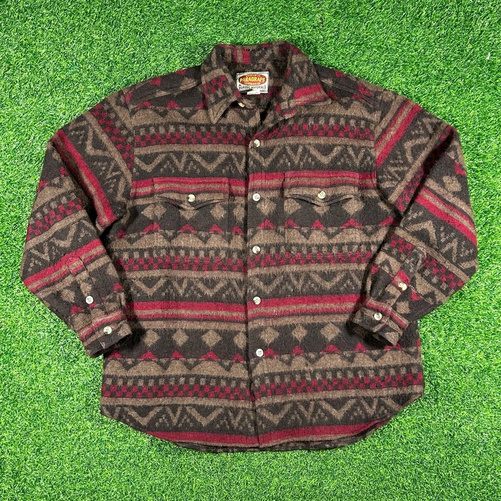 Vintage 90’s Paragraff extremely thick wool flannel jacket